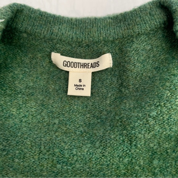 Goodthreads Women’s Boucle Cardigan Sweater Sage Green size S - Picture 8 of 12